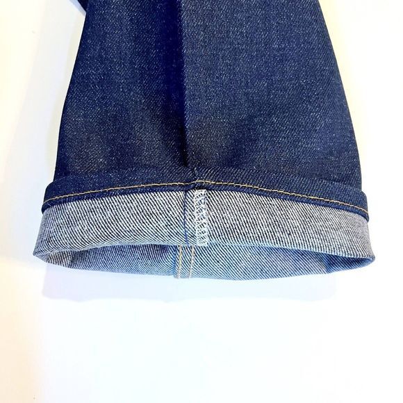 Vintage Levis 505 Jeans Men 38 x 30 Deadstock Dark Denim Orange Tab 90s USA - Picture 14 of 14